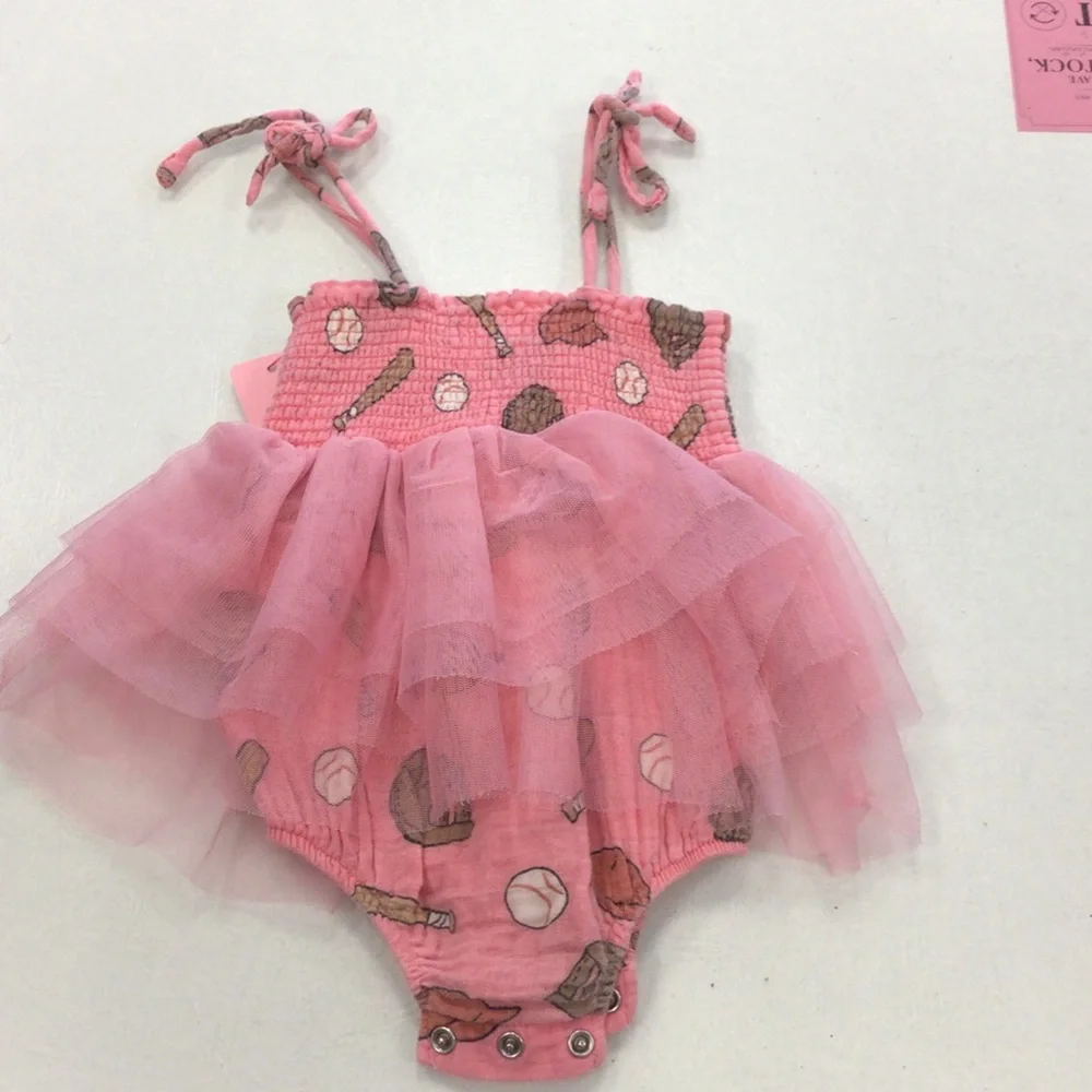 Angel Dear baby Pink Girls' Tulle One-Piece bubble